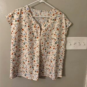 Floral Print Women's Top